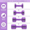thumbnail image 3 of Adjustable Dumbbells Hand Weights Set In Weight Each lb lb lb lb Weights Dumbbells Set for Women Fast Adjust Dumbbell Set for Men Home Gym Workout Strength Training Exercise, 3 of 7