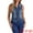 Blue, variant on Women's Denim Vest stays Sleeveless Jean Jacket Tops Button Down Waistcoat XL Deep Blue
