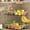 Silver, variant on Fruit Basket for Kitchen Counter - Detachable Metal Fruit Bowl with Banana Hangers for Corner , Large Capacity Fruit Stand with Wooden Handle for Bread Fruit and Vegetable Storage