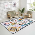 thumbnail image 4 of FREEAM Soft Kids Rug Cute Print Animals Area Rug Children Non Skid Animal Area Rug for Playroom & Nursery - 60x39 inch, 4 of 6
