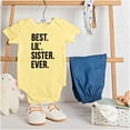 thumbnail image 3 of Best Big Sister Ever Older Sibling Bodysuit Jumper Girls Infant Baby Brisco Brands 12M, 3 of 6