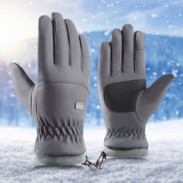 And WindproofGloves Watertight Outdoor Gloves Winter Non Slip Adult's Fleece Riding Warm Gloves