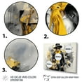 thumbnail image 3 of Designart "Yellow And Grey Stylishistas Portrait I" Fashion Floater Framed Canvas Wall Art, 3 of 7
