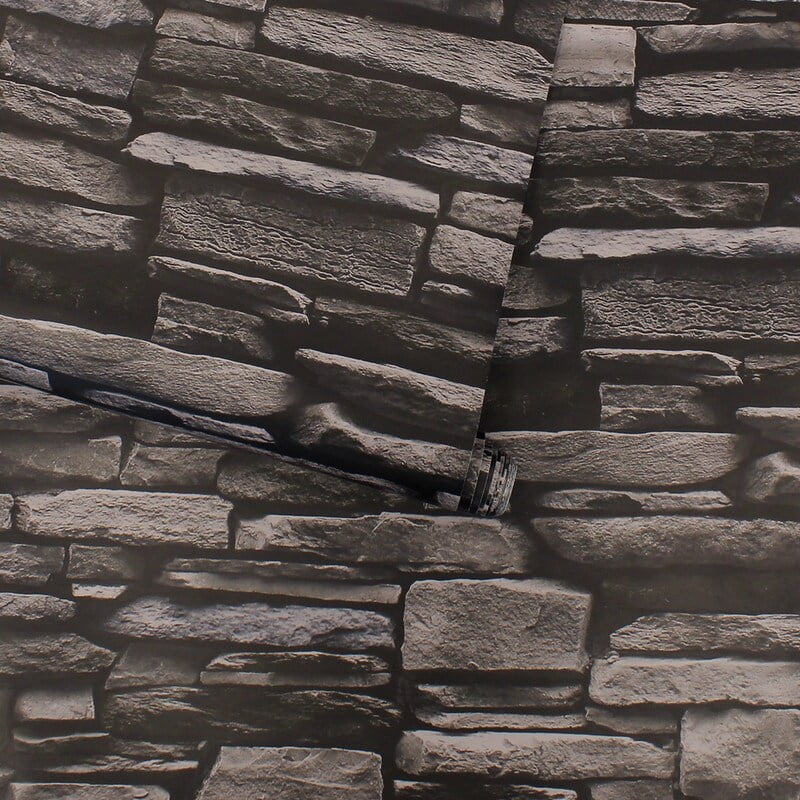 Tempaper Stone Slate Peel and Stick Wallpaper, 20.5" x 16.5'
