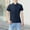 Blue, variant on Men's Lapel Overalls T Shirt Short Sleeved Building Materials Workwear Is Dry