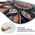 thumbnail image 4 of 3D Flower 20 Non-Slip Memory Foam Bath Rug: Absorbent, Quick-Dry, Machine Washable, Soft & Comfortable - L, 4 of 7