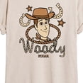 thumbnail image 3 of Toy Story 5 - Cowboy Woody - Juniors Oversized Graphic T-Shirt, 3 of 5
