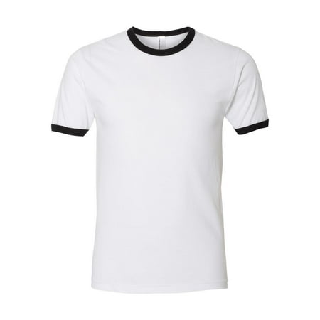 American Apparel T-Shirts Fine Jersey Ringer T-Shirt 2410W