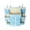 Blue, variant on Multi-Pocket Nursery Organizer, Thick Breathable Cotton Diaper Caddy, 17.52 Inch Bedside Hanging Storage Bag, Large Capacity Tidy Station for Campus Nursery
