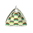 thumbnail image 3 of Lsque Turtle On Skateboard Printed Long Tissue Box Cover Holder, Facial Paper Organizer Dispenser,Triangle with Bottom Belt, PVC Leather Decorative Organizer, 3 of 9
