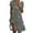 Dark Gray, variant on qucoqpe Womens Summer Shirts Dress V Neck Short Sleeve Ruffle Flowy Midi Dress Casual Loose Solid Color Sun Dress Lightweigh Beach Dress