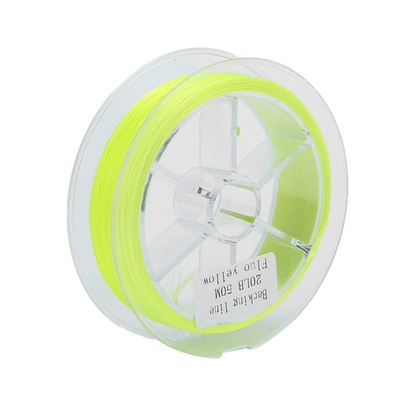 Fly Fishing Unwaxed Prep Line, Polyester Fishing Accessories Braided Core Fly Fishing Huge Fight Line For Freshwater Fishing Fluorescent Yellow