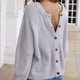 thumbnail image 5 of Suéteres Para Mujer Suéteres de Otoño Botón de Moda Reversible Manga Larga Cárdigan de Punto Tops Sueltos Blusa Suéter Odeerbi ODB132227, 5 of 6