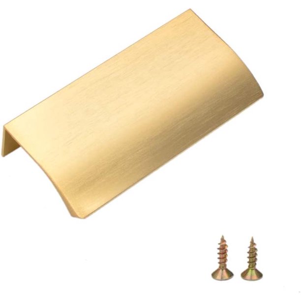 3.15/80mm Finger Edge Pull,Modern Hidden Drawers Handles Pulls for