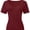 Wine red, variant on Women Sexy Deep V Neck Casual Tops