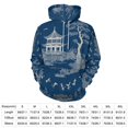 thumbnail image 2 of Chinoiserie Pagoda Dark Blue 3d Sweatshirts Hoodie Fashion Casual Personality Men's Women Street Hoodie Pullovers Long Sleeve Comfortable Top, 2 of 6