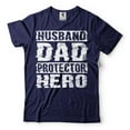thumbnail image 4 of Husband Dad Protector Hero Shirt Father's Day Dad Tshirt Father Birthday Gift Shirt For Men (Small Grey), 4 of 6