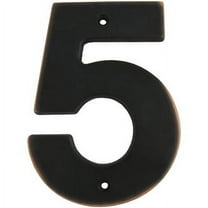Contemporary House Number, #5, 5 Inches, Vintage Bronze by Stone Harbor Hardware
