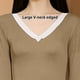 thumbnail image 4 of 1 conjunto de traje térmico con cuello en V, ropa de otoño sin costuras modal y pantalones para mujer, 4 of 5