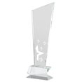 thumbnail image 2 of Trofeo de cristal de recuerdo, decoración de mesa para eventos corporativos, ligero y transparente. Estilo A, 2 of 9
