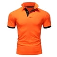 thumbnail image 2 of LRGSHF Polo Shirts for Men Casual Basic Summer Slim Fit Pullover Lightweight Breathable Solid Color 3-Button Short Sleeve Golf Shirt, 2 of 4
