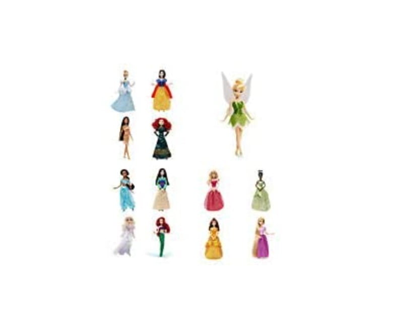 6pcs Fisher Price Little People Disney Princess RAPUNZEL Aurora BELLE Tiana 