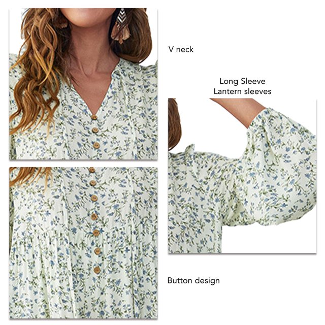 Vestido con cuello en V vestido de mujer suelto para diario para fiesta ANGGREK Otros