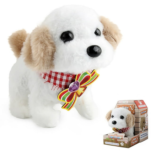 Dvkptbk Children's Simulation Dog Toy Will Be Called Walking Puppy Smart