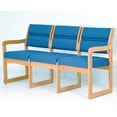 thumbnail image 1 of Dakota Wave Triple Sled Base Sofa in Light Oak-Charcoal Grey Standard, 1 of 3