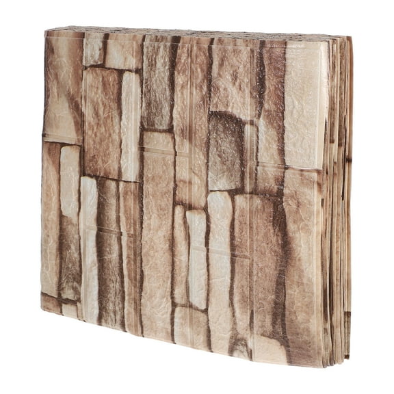 FRCOLOR 20pcs 3d Brick Wallpaper Brick Wall Paper Faux Brick Wallpaper Brick Wall Sticker Brick Shaped Stickers Decorative Brick Sticker