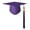 Purple, variant on Soumake Adult Unisex Graduation Hat with Tassel Solid Color 2024 Graduation Bachelor Hat Festive Party Decor