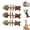 3-Mix, variant on Catnip and Silvervine Chew Fish Bone Cat Toy, Natural Fishbone Cat Chew Toy with Dual-Material, Wooden Feline Tooth Cleaning Stick for  Daily Enrichment