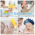 thumbnail image 6 of 3 Pack Baby Shower Cap Adjustable Silicone Bathing Crown Waterproof Shampoo Hat Shower Bathing Protection Bath Cap for Toddler, Baby, Kids, Children Washing Hair, Red Blue Yellow, 6 of 8