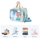 thumbnail image 5 of Bolsa de maquillaje transparente de PVC, impermeable, para cosméticos, grande, transparente, para viaje, organizador de artículos de tocador, estilo 2, 5 of 5
