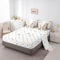 thumbnail image 5 of Erosebridal Cute Bunny Animal Kids 7-Piece Bedding Comforter Set,Cute Blossom Flowers Pink Floral King Bedding Sets For Girls,Happy Easter Theme Reversible, 5 of 7