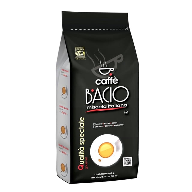 BACIO, Café Molido, Qualita Speciale 1 Kilo, Especialidad, Mexicano, Tueste italiano, Veracruzano, Café Gourmet,
