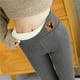 thumbnail image 4 of Mujer de invierno para mujer, informales, de Color sólido, estampados, elásticos, de cintura alta, térmicos, Capris, pantalones de entrenamiento, pantalones térmicos, 4 of 5