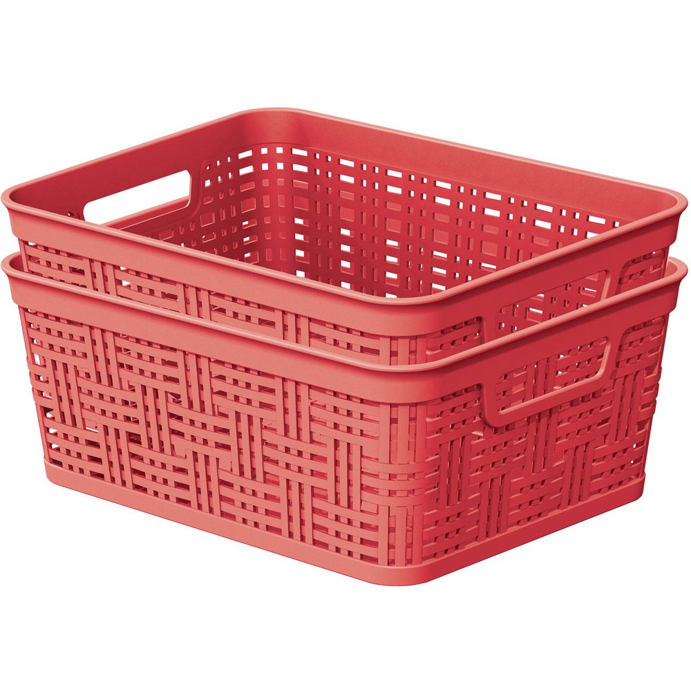 Mainstays Small Decorative Basket, 2Pack