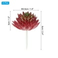 thumbnail image 2 of Uxcell Mini Artificial Succulents Unpotted Faux Succulent Picks Fake Succulent Plants Burgundy Green 4 Pack, 2 of 5