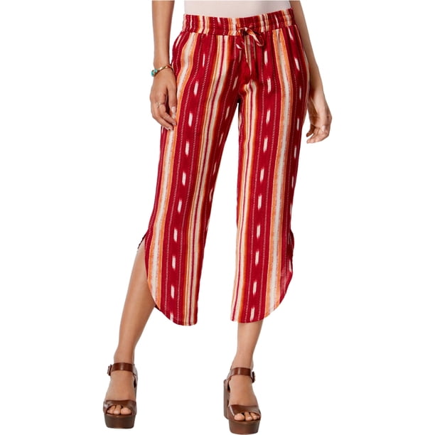 American Rag - Pantalones cortos casuales con dobladillo en forma de lágrima para mujer, rojo, extra pequeño