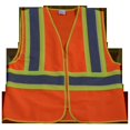 thumbnail image 1 of OV2-CB1-2X-3X Safety Vest Ansi Class Ii Orange Solid Contrast Binding, 2X & 3X, 1 of 1