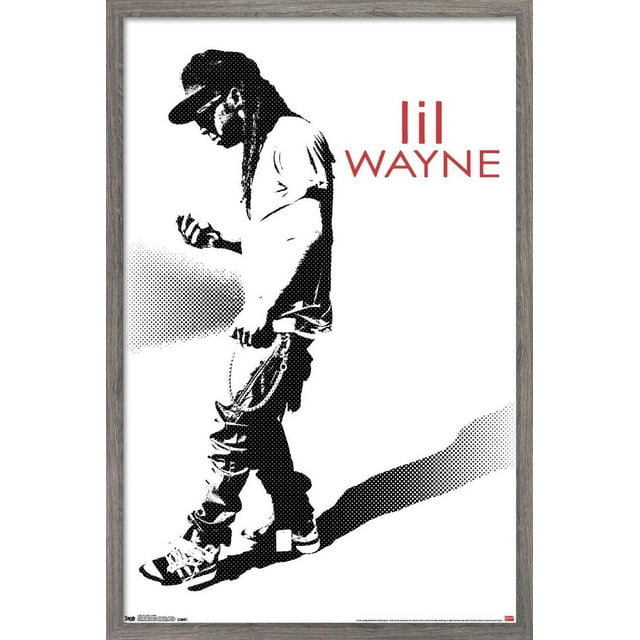 Lil Wayne - Hustle Wall Poster, 14.725" x 22.375" Framed