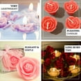 thumbnail image 4 of Efavormart Set of 12 Ivory Mini Floating Rose Candle Ideal for Aromatherapy Weddings Party Favors Home Decoration Supplies, 4 of 6