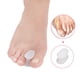 thumbnail image 4 of Separador de dedos Corrector de juanetes para mujeres y hombres Almohadillas para juanetes Férula para alivio del dolor de juanetes Cojín de silicona para el dedo gordo del pie - Blanco, 3 pares, 4 of 5