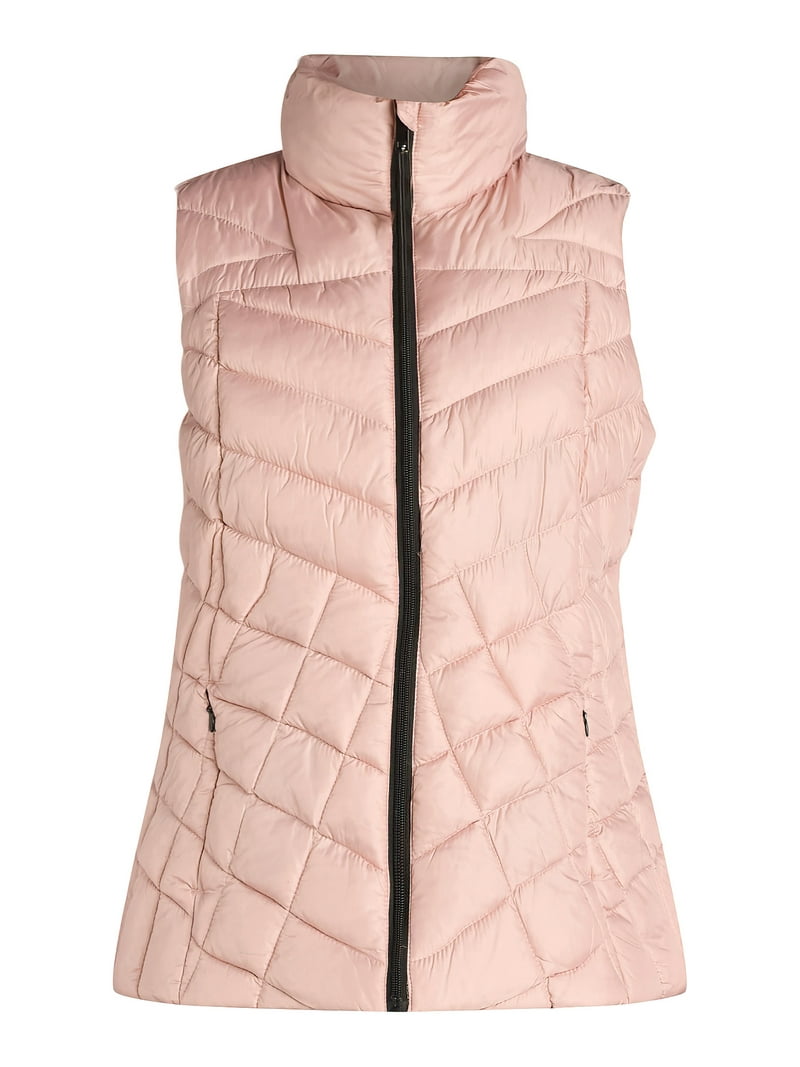 ジャケット・アウター VICTIM QUILTED BIG VEST Big Chill Women's Chevron Quilted Puffer Vest, Midweight