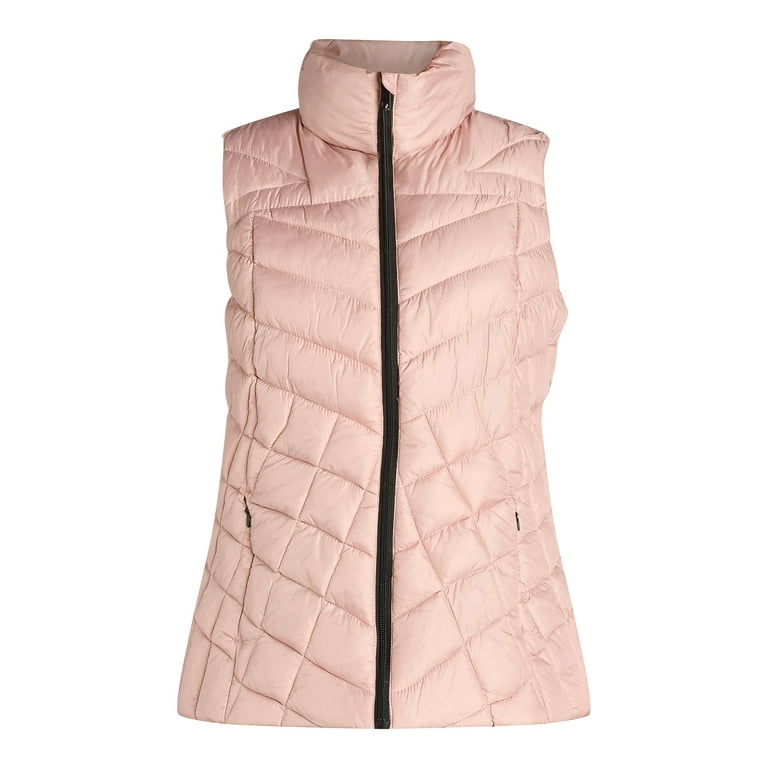 ジャケット・アウター VICTIM QUILTED BIG VEST Big Chill Women's Chevron Quilted Puffer Vest, Midweight