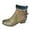 Green, variant on Women's Western Cowboy Boots Stitched Pointed Toe Stacked Mid Heel Ankle Boots