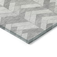 thumbnail image 3 of Addison Rugs Chantille Indoor/Outdoor Transitional Geometric Silver Machine Washable Rectangle Rug, 8' x 10', 3 of 8