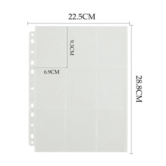 trading card binder sleeves walmart Performore 9-pocket for 3 Ring Binders | Baseball, Sports Card Protector Sheets | Plastic Top Loader Pages trading cards Tsv Card Sleeves Collector Binder,