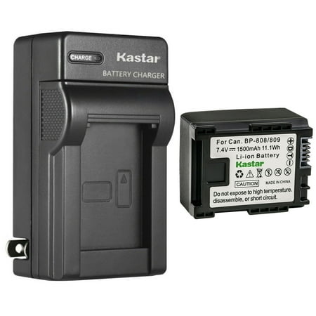 Kastar 1-Pack Battery and AC Wall Charger Replacement for Canon VIXIA HF10, VIXIA HF11, VIXIA HF20, VIXIA HF21, VIXIA HF100, VIXIA HF200, VIXIA HG30, VIXIA XA10 XA10 HD, FS10 Flash Memory Camcorder